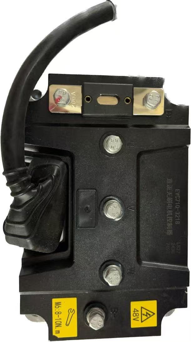 Controller for ride-on floor sweeper