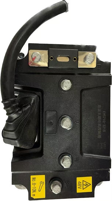 Controller for ride-on floor scrubber