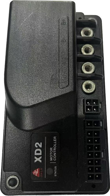 Controller for hand-push floor scrubber
