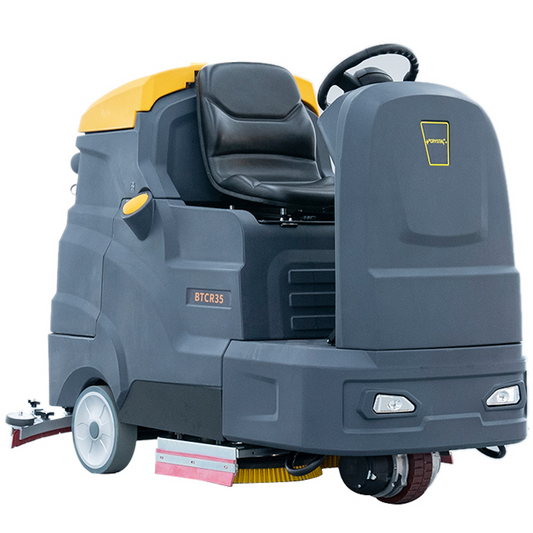 35" 69 Gal Auto Ride-On Industrial Floor Scrubber, BTCR35