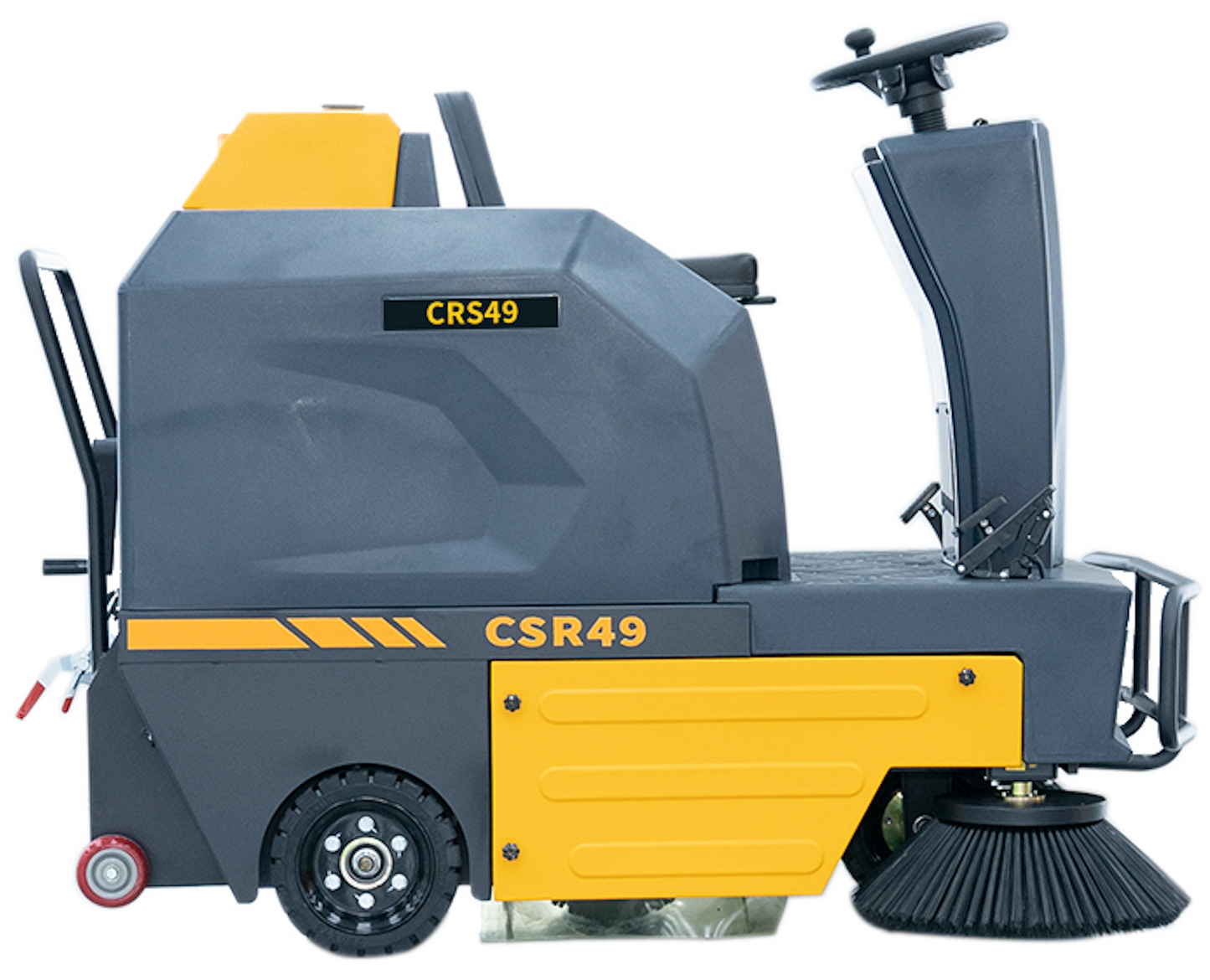 49" Ride-On Floor Sweeper, 21Gal 48V 4*67Ah, CSR49