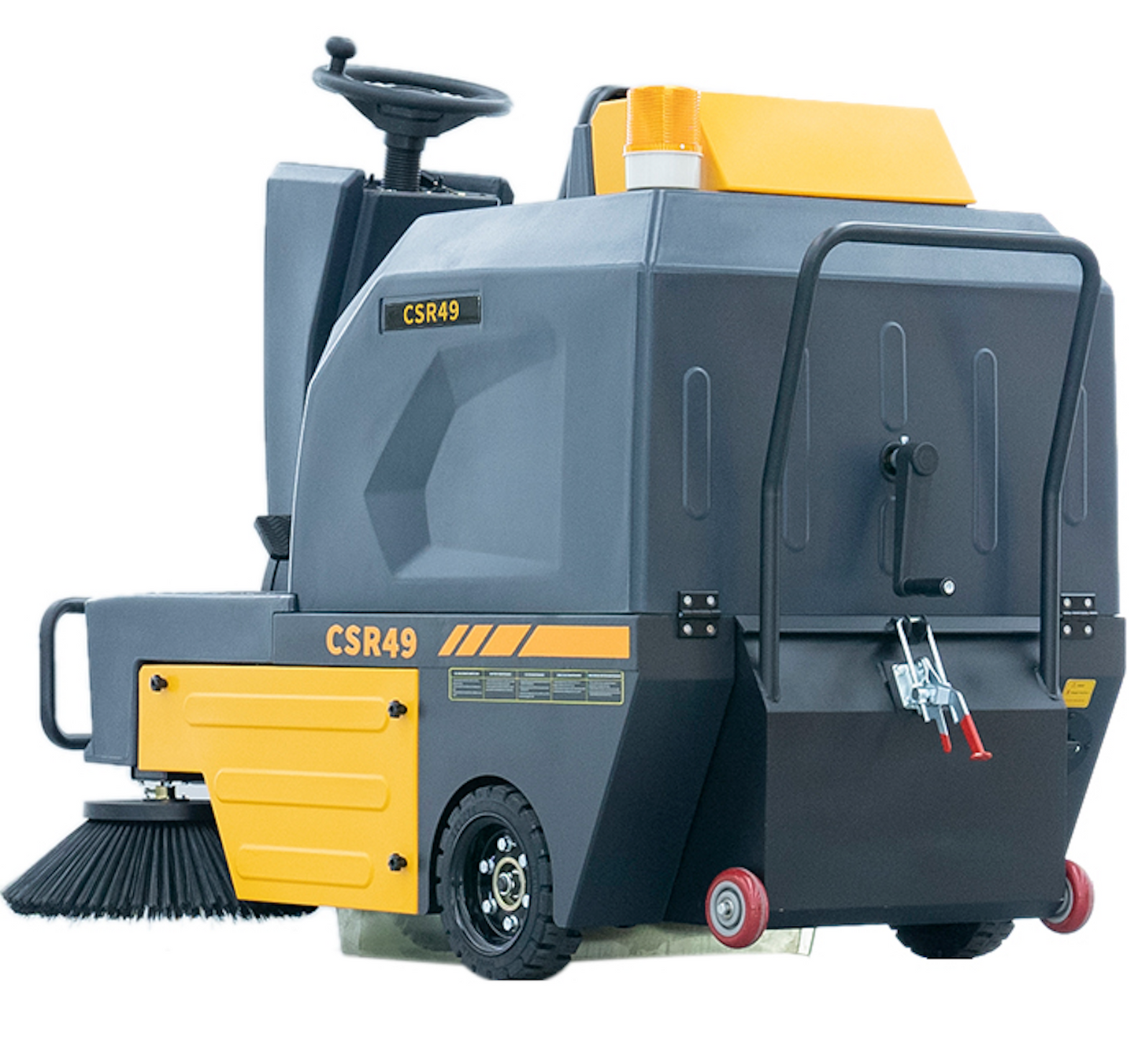 49" Ride-On Floor Sweeper, 21Gal 48V 4*67Ah, CSR49