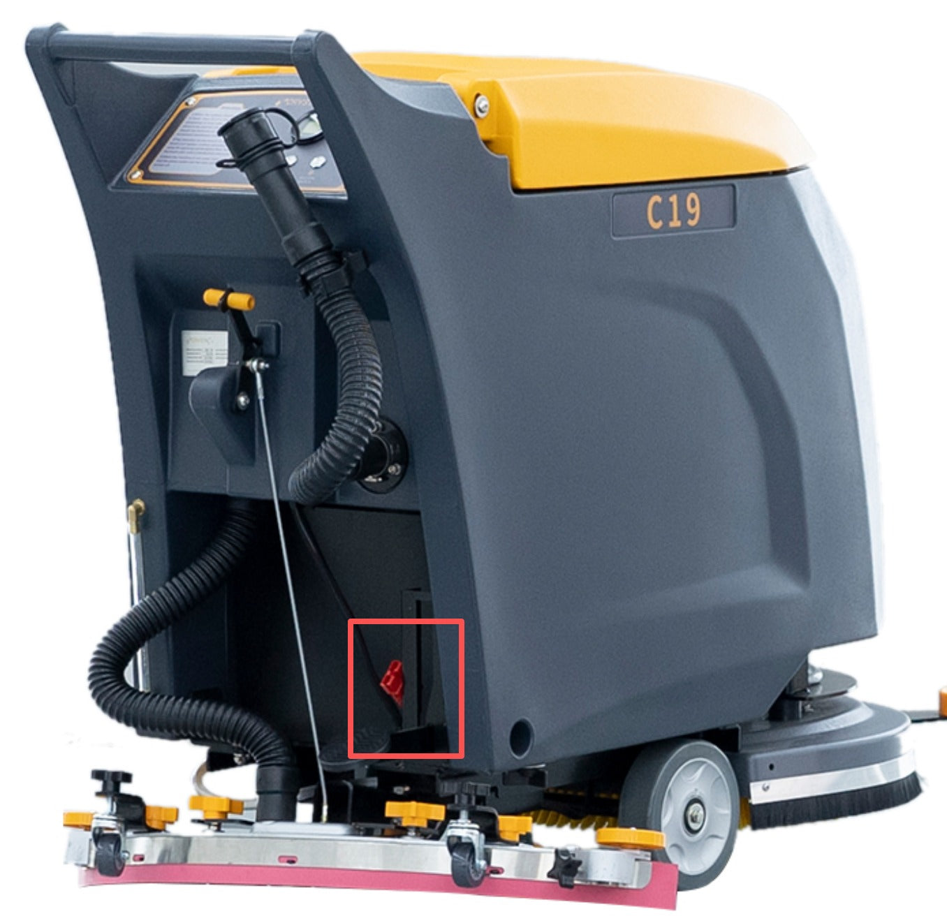 Charger Port Plug With Cable for floor scrubber