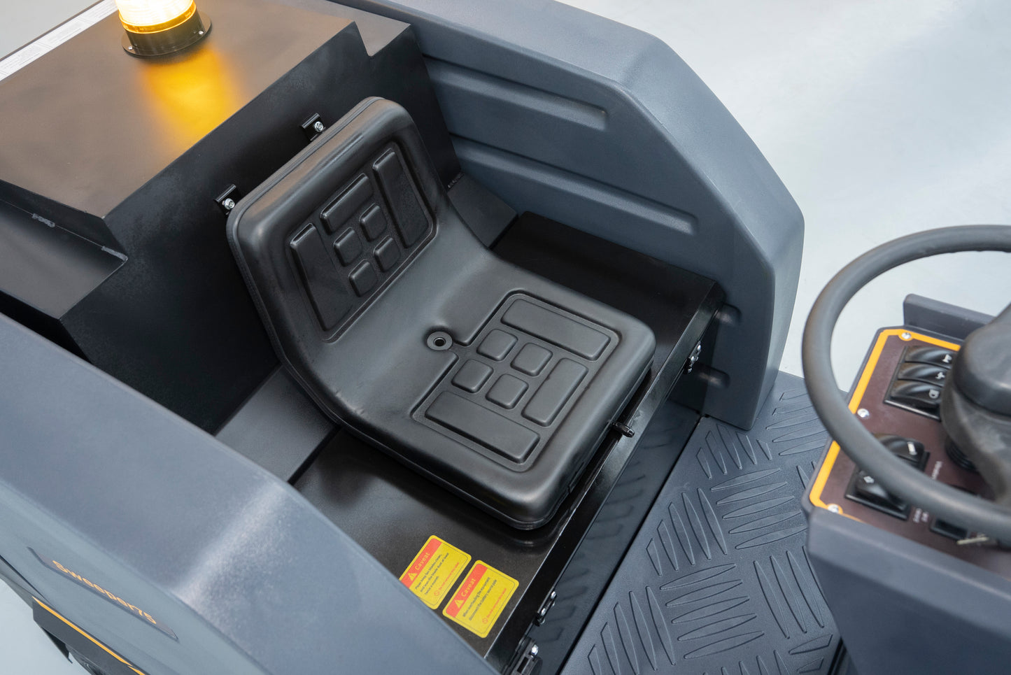 75" Ride-On Floor Sweeper, 48 Gal 48V 4*100Ah, Sweeper75