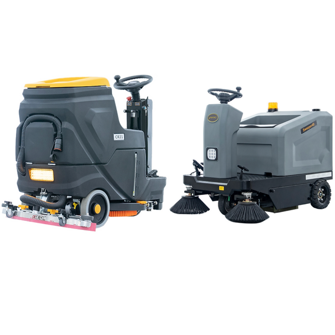 Ride-On Floor Scrubber CR21 + Ride-On Floor Sweeper40 – Floor Scrubber ... Ride on floor scrubber machine