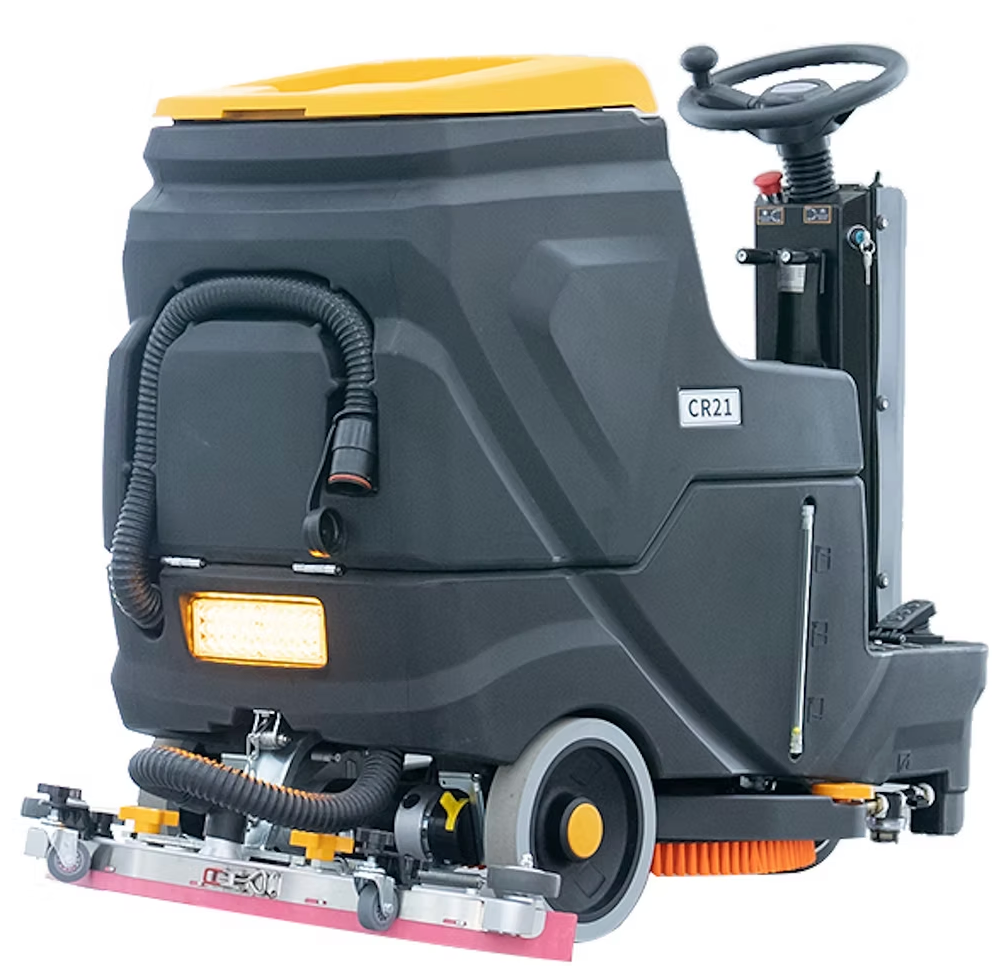 Used Ride-On Floor Scrubber CR21 with a Complete Set of Parts