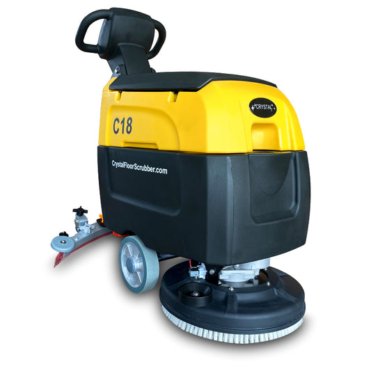 Battery Powered Floor Scrubber with a Complete Set of Parts, C18