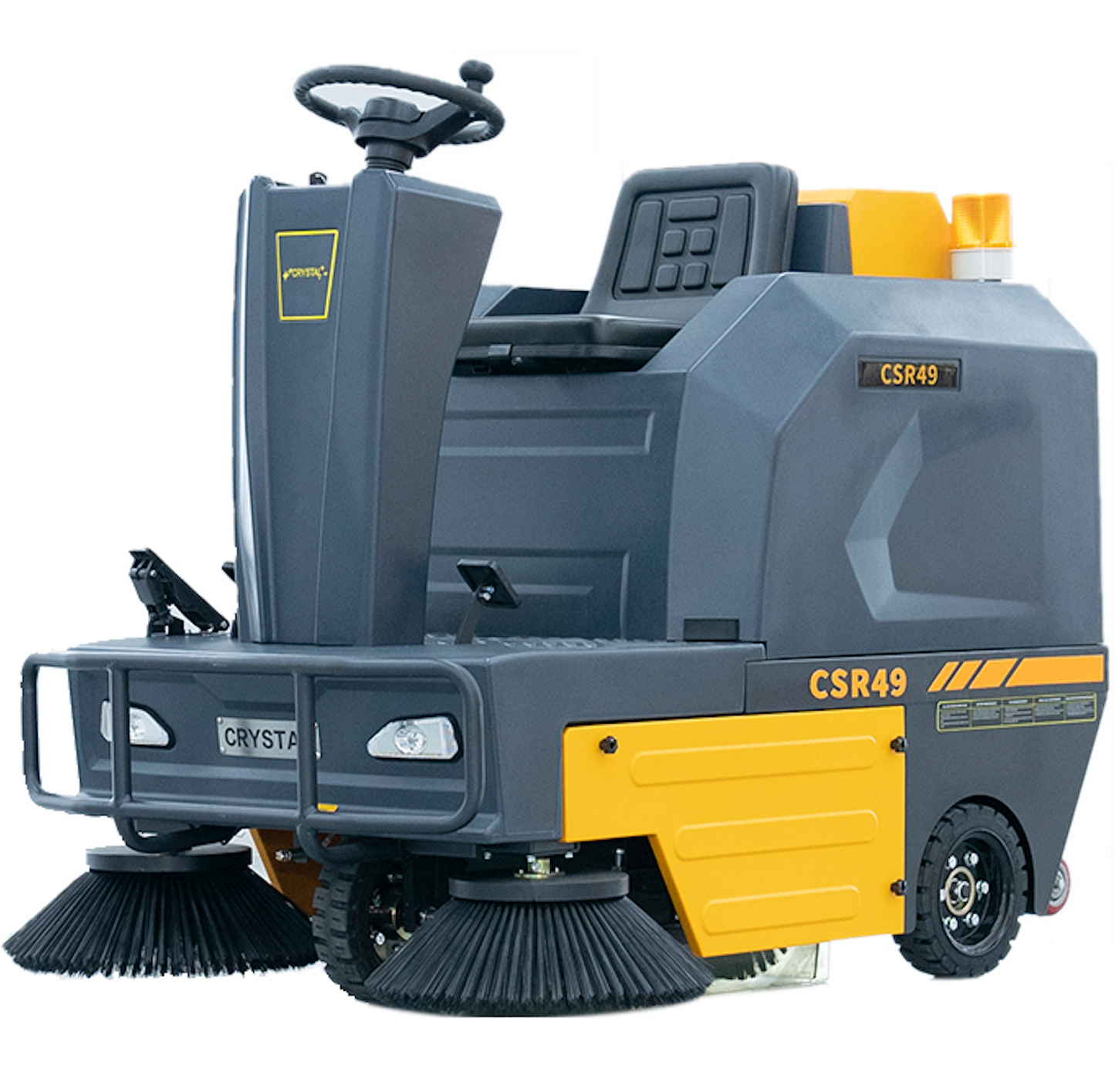 49" Ride-On Floor Sweeper, 21Gal 48V 4*67Ah, CSR49