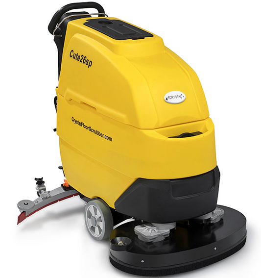 26" 17 Gal Auto Floor Scrubber With Traction Drive, Cute26SP