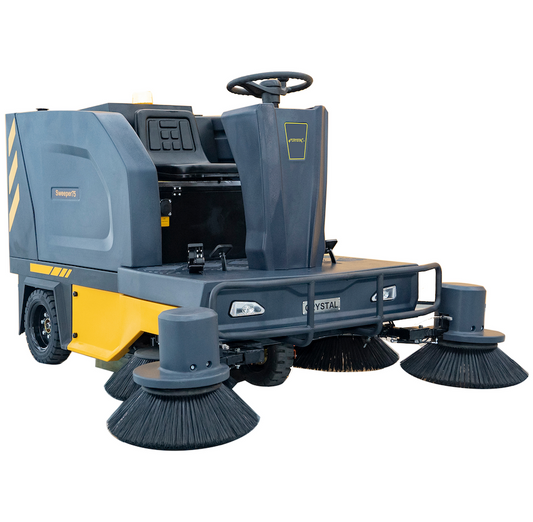 75" Ride-On Floor Sweeper, 48 Gal 48V 4*100Ah, Sweeper75
