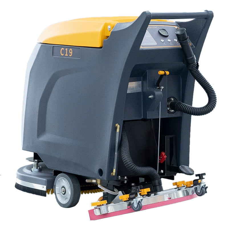 Used Battery Powered Floor Scrubber with a Complete Set of Parts, C19