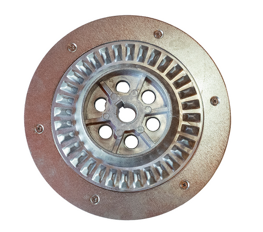 Flange of brush motor for floor scrubber
