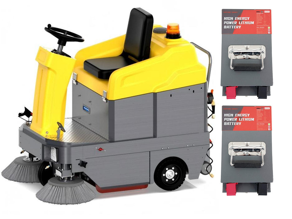 CSR43+ 43" Lithium Ride-On Vacuum Sweeper with Dual Battery Power
