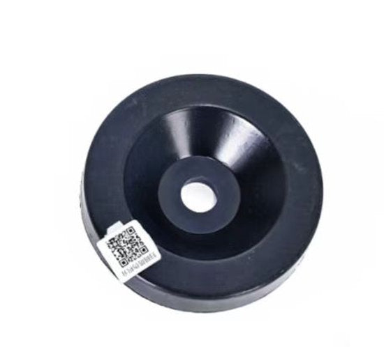 Anti collision wheel on machine