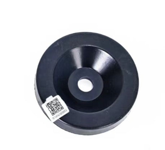 Anti collision wheel on machine