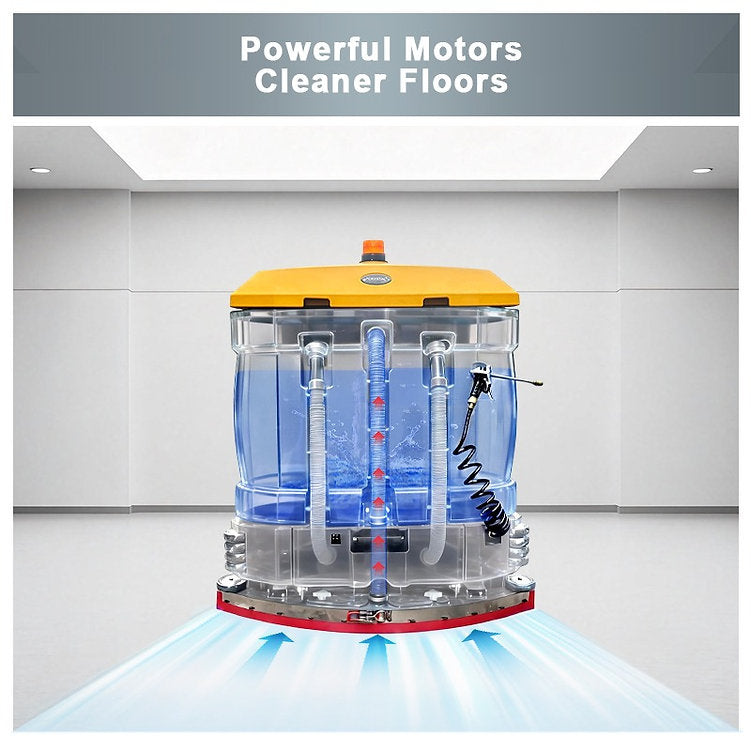 TigerDuo57 Ride-On Sweeper Scrubber – Sweep & Scrub in One Pass, 118,000 sq ft/h