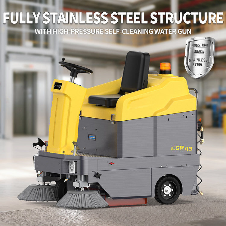 CSR43+ 43" Lithium Ride-On Vacuum Sweeper with Dual Battery Power