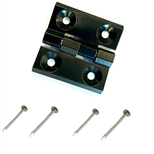 Hinge for floor scrubber