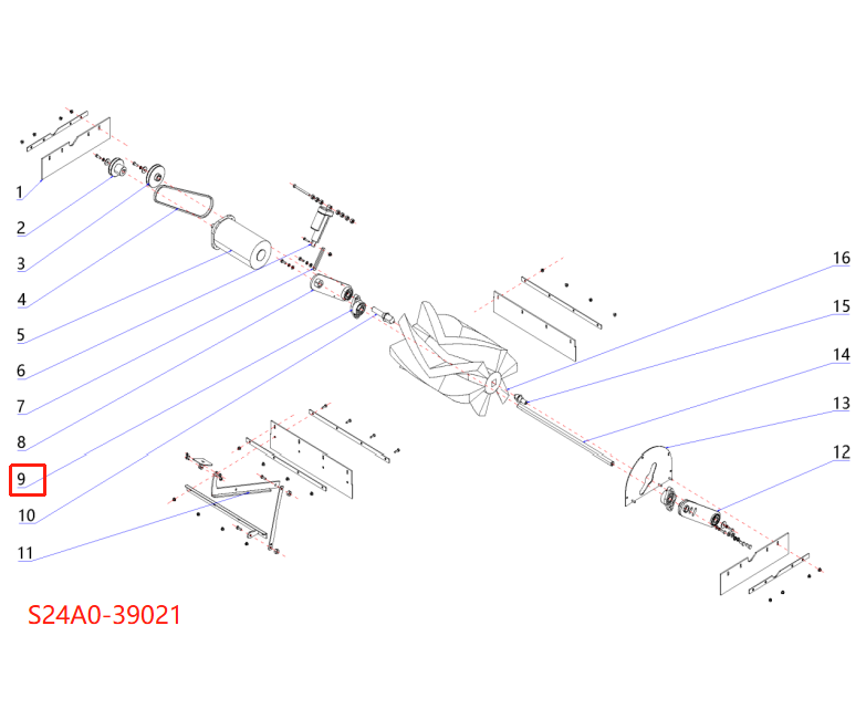 Main brush bearings For Sweeper40/CSR49/CSR53