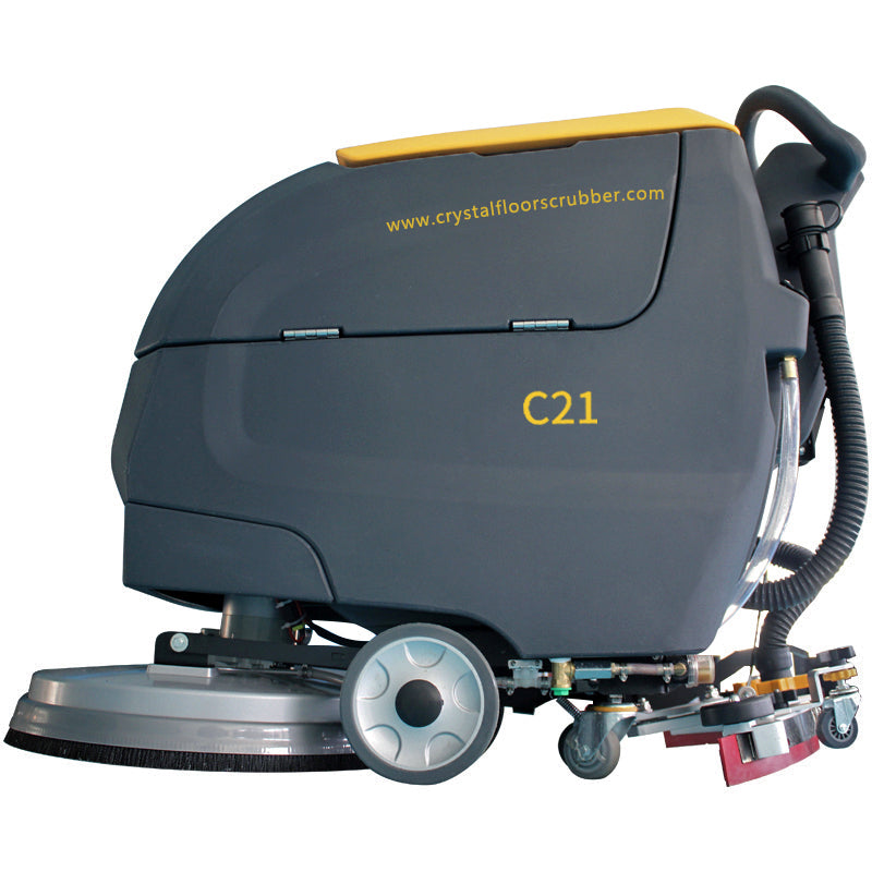 21" 15 Gal Battery Powered Floor Scrubber with a Complete Set of Parts, C21