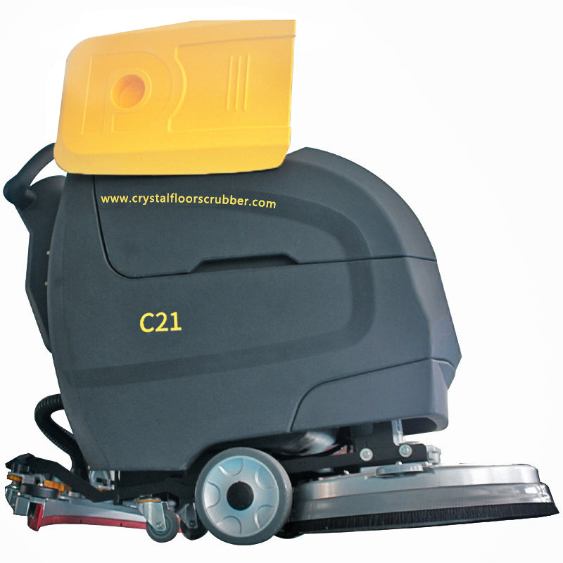 21" 15 Gal Battery Powered Floor Scrubber with a Complete Set of Parts, C21