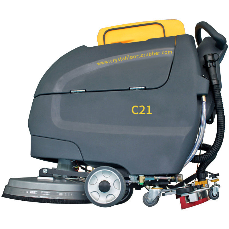 21" 15 Gal Battery Powered Floor Scrubber with a Complete Set of Parts, C21