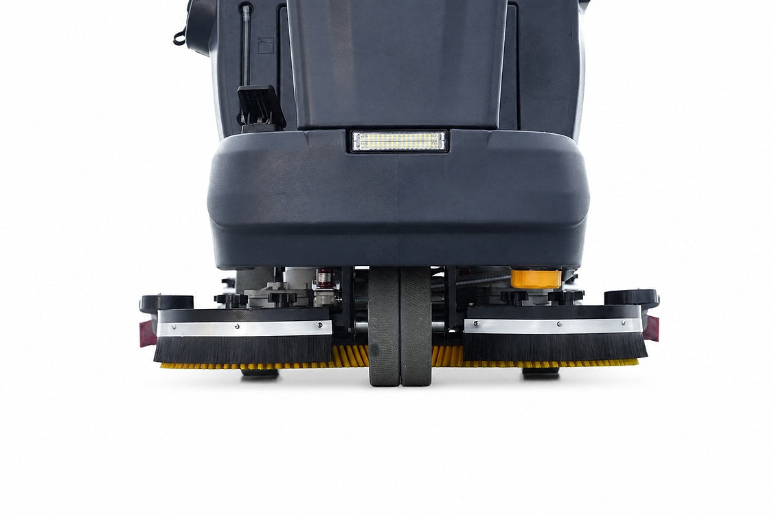 34" 40 Gal Ride-On Industrial Floor Scrubber with 4 *240 Ah Batteries, BTCR34