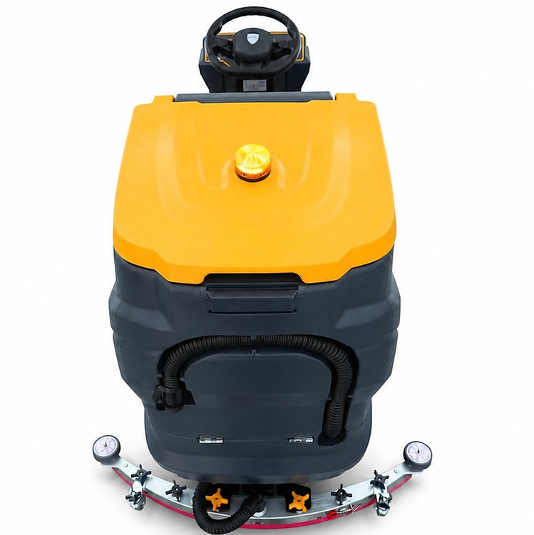 34" 40 Gal Ride-On Industrial Floor Scrubber with 4 *240 Ah Batteries, BTCR34