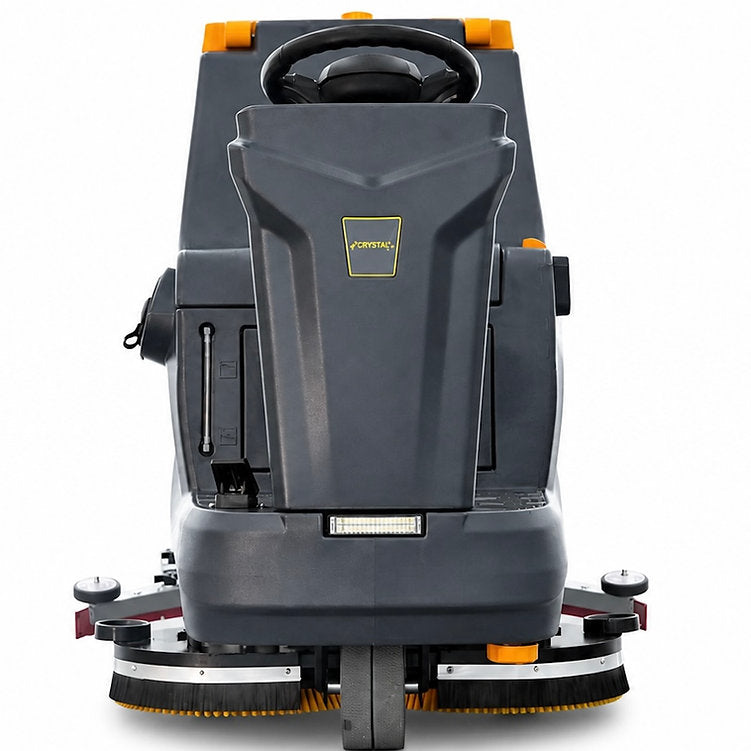 34" 40 Gal Ride-On Industrial Floor Scrubber with 4 *240 Ah Batteries, BTCR34