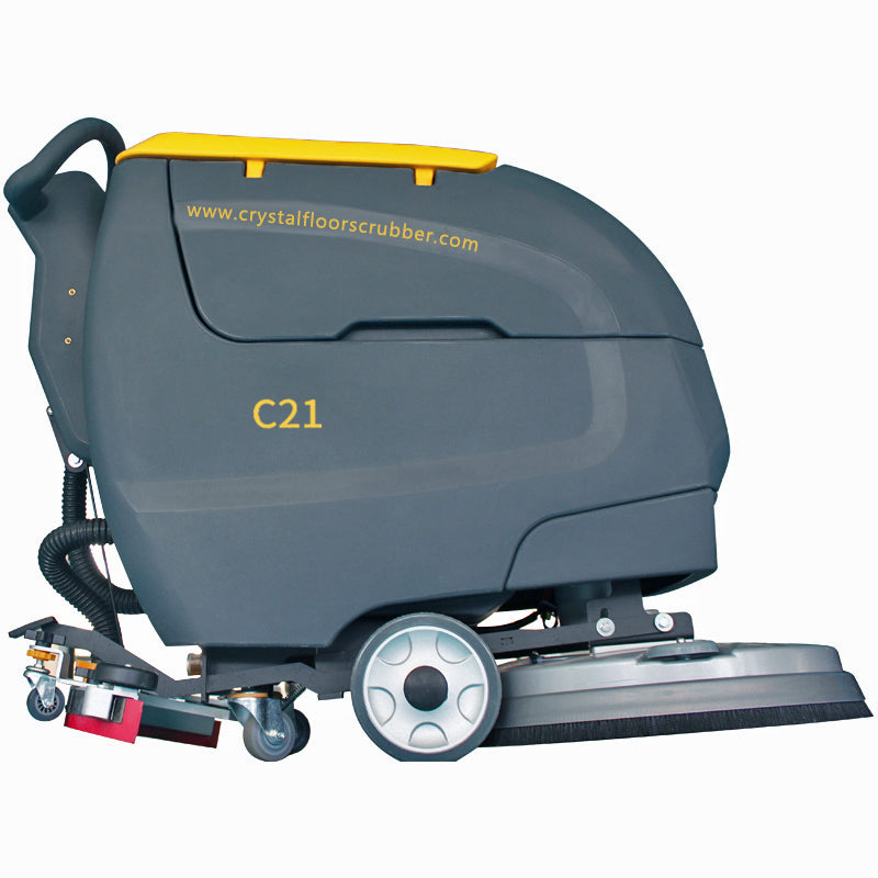 21" 15 Gal Battery Powered Floor Scrubber with a Complete Set of Parts, C21