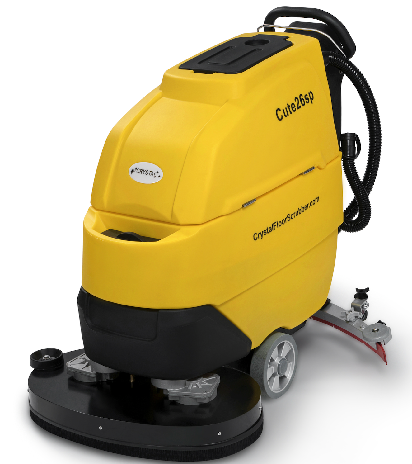 26" 17 Gal Auto Floor Scrubber With Traction Drive, Cute26SP