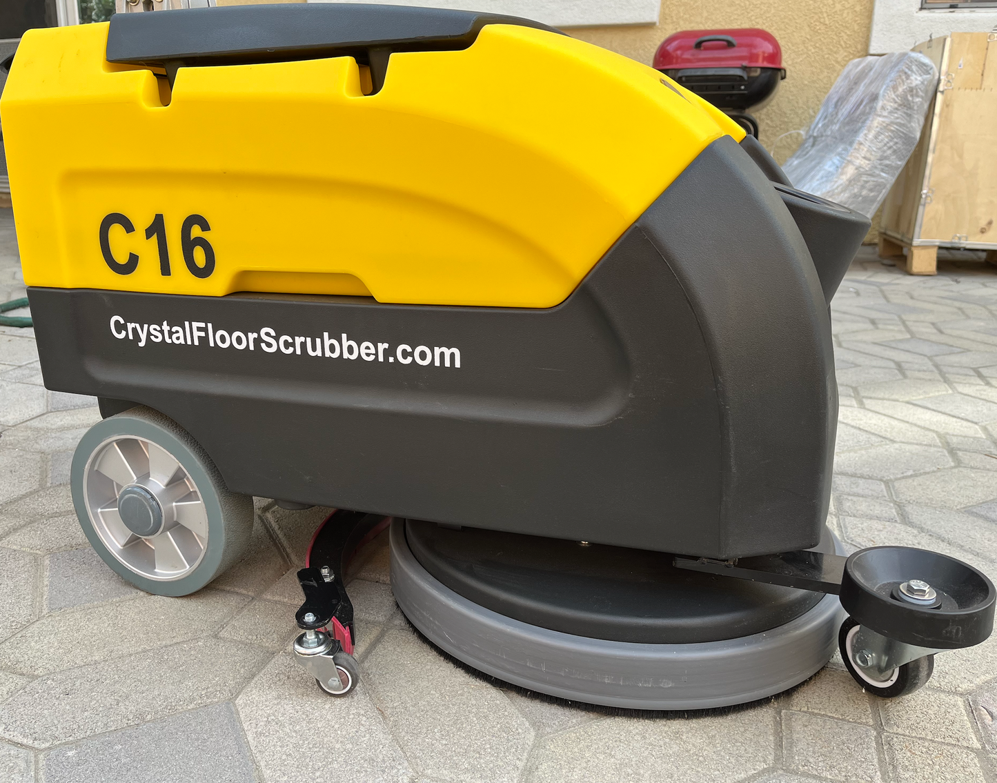 Used Battery Floor Scrubber C16, 16" Cleaning Path