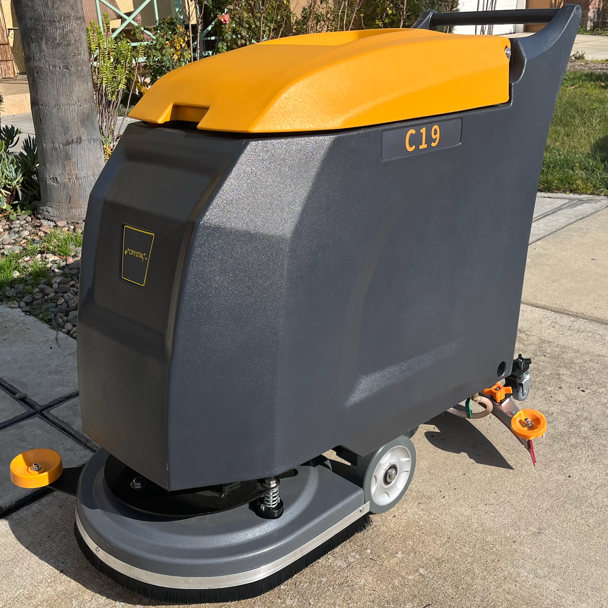 Used Battery Powered Floor Scrubber with a Complete Set of Parts, C19