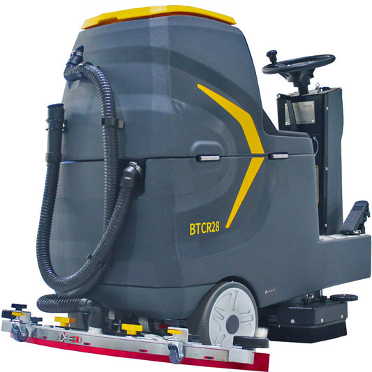 28" 22 Gal Auto Ride-On Industrial Floor Scrubber, BTCR28