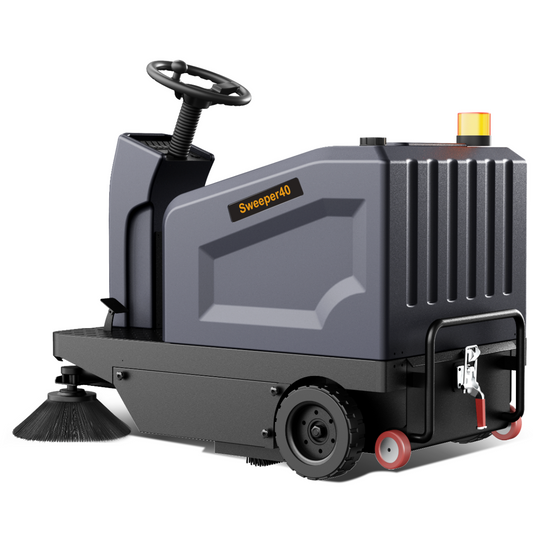 Ride-On Floor Sweeper, 48V 4*67Ah, Water Mister, Dust shaking, Vacuum Sweeper 40